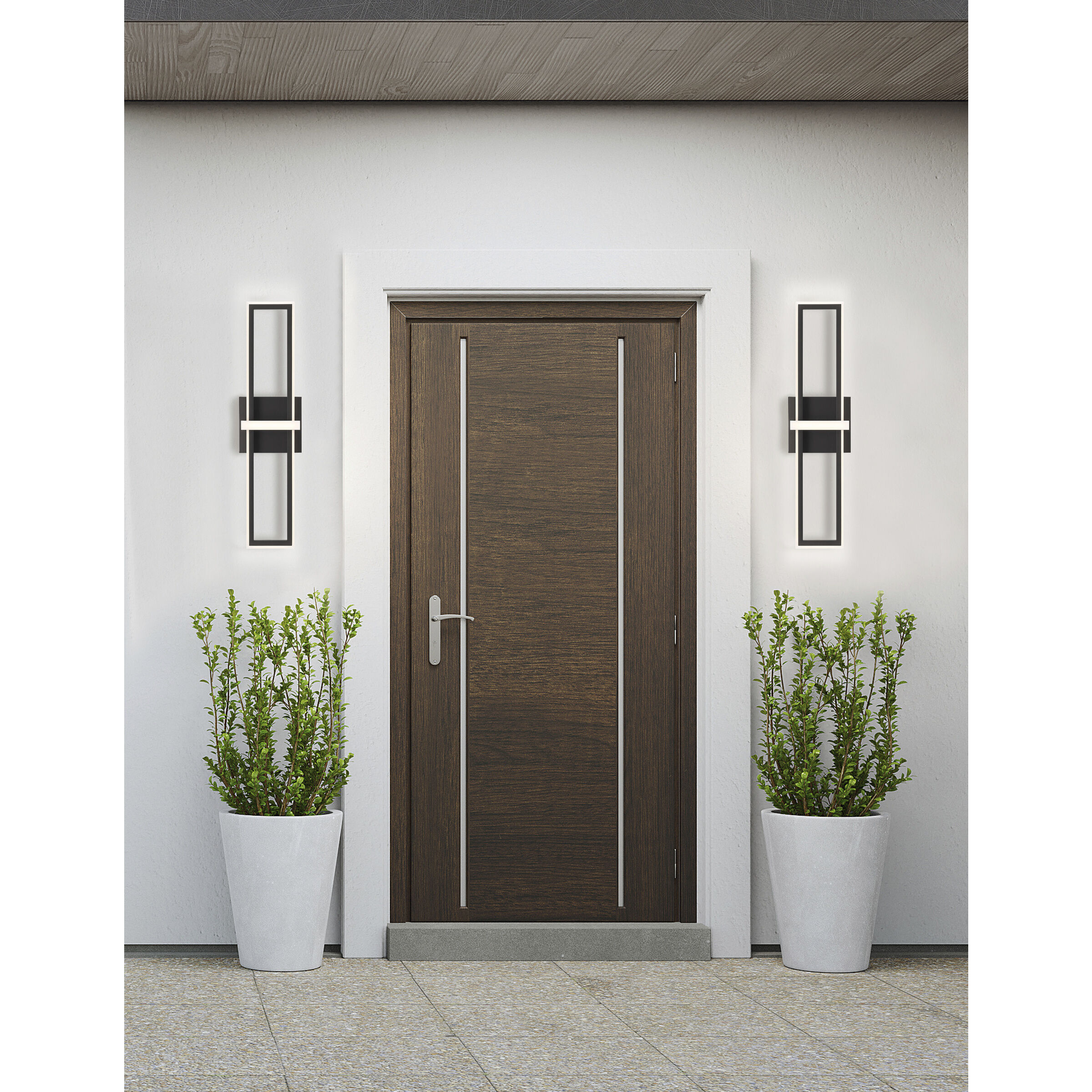 Bordo LED 35.5 inch Black Outdoor Wall Sconce