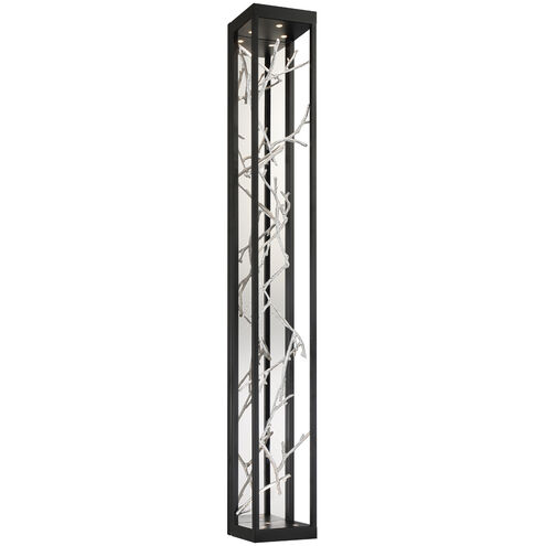 Aerie LED 48 inch Silver and Black Outdoor Wall Sconce
