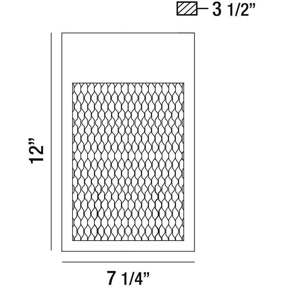 Coop LED 7 inch Sand Black Wall Sconce Wall Light, Large