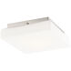 Monti LED 9 inch Satin Nickel Flush Mount Ceiling Light, Small