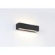 Stripe LED 2.36 inch Black Outdoor Wall Mount