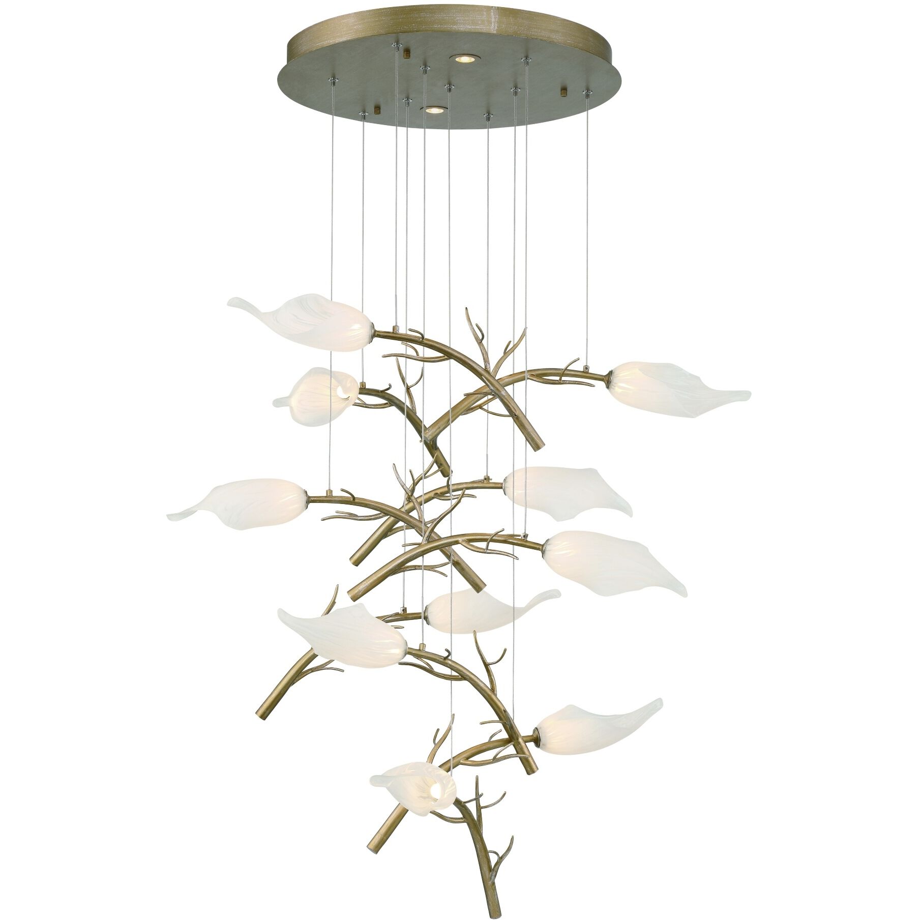 Matera 10 Light 22 inch Gold Chandelier Ceiling Light