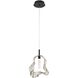 Norah 1 Light 5.5 inch Matte Black Standard Pendant Ceiling Light in Amber