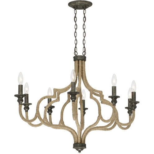 Corda 25.25 inch Oil Rubbed Bronze Chandelier Ceiling Light