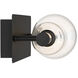 Lucent LED 26 inch Matte Black Vanity Light Wall Light