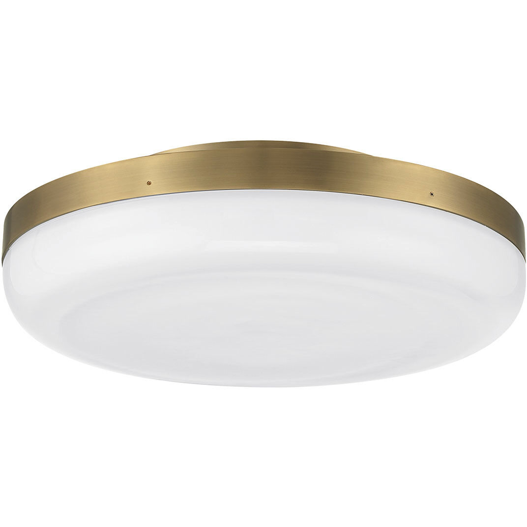 Harwel LED 18 inch Antique Brass Flush Mount Ceiling Light