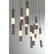 Ronda LED 50 inch Harlow Bronze Linear Chandelier Ceiling Light