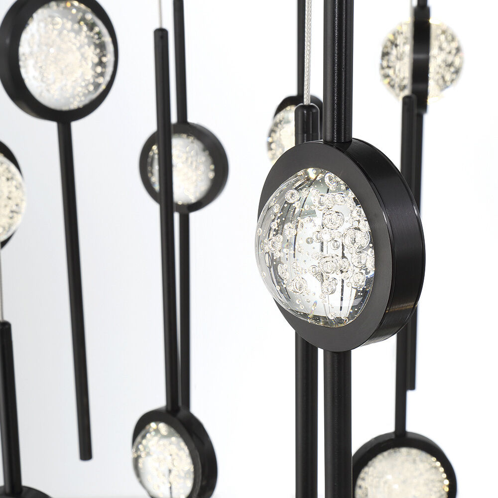 Barletta LED 39.75 inch Black Chandelier Ceiling Light