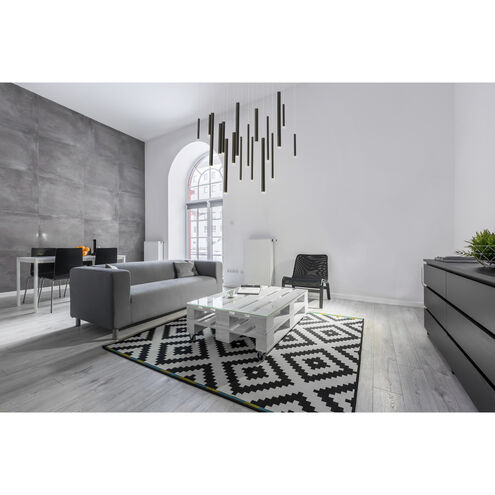 Santana LED 10 inch Black Chandelier Ceiling Light