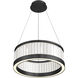 Empra LED 23.63 inch Matte Black Pendant Ceiling Light