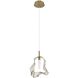 Norah 1 Light 5.5 inch Gold Standard Pendant Ceiling Light in Amber