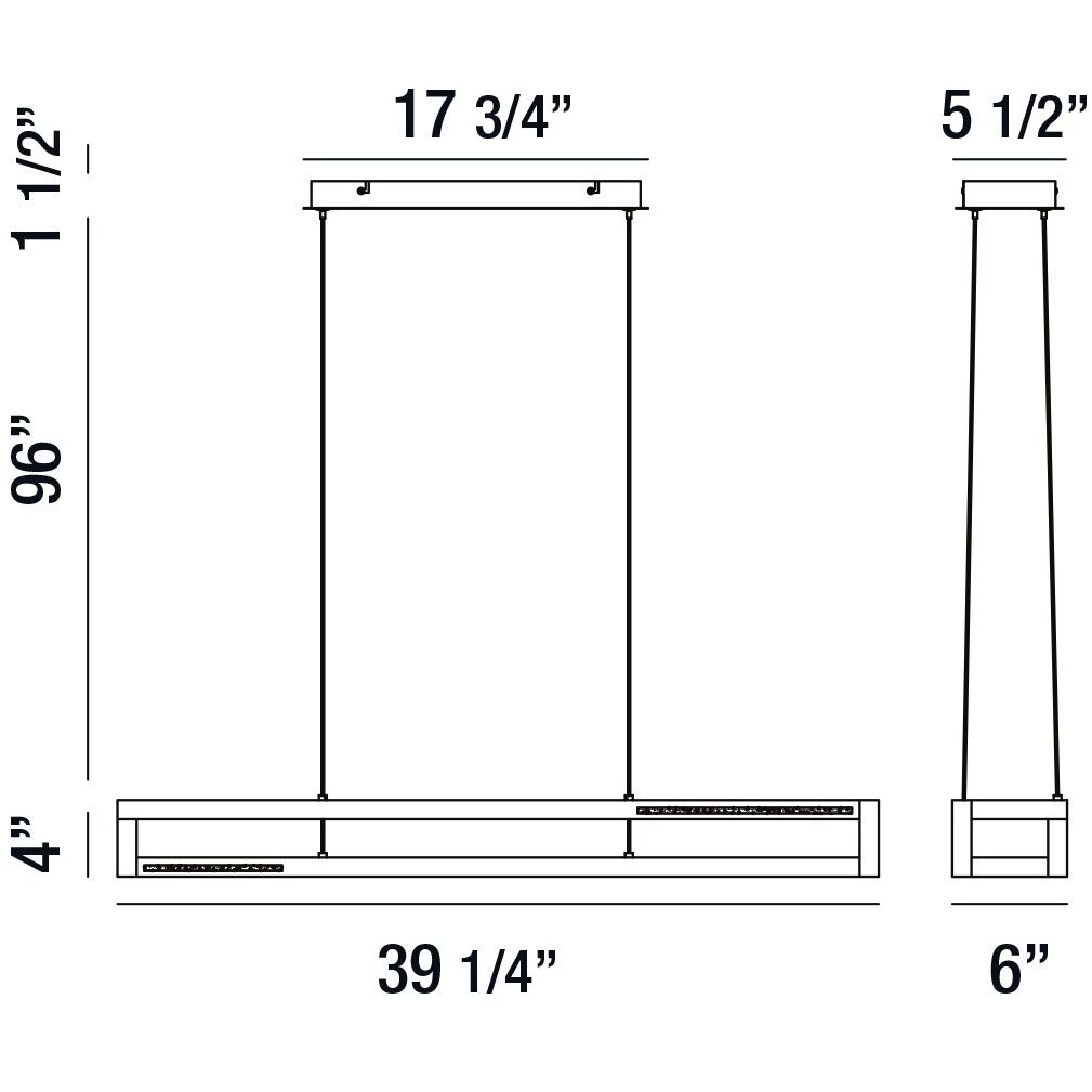 Clinton LED 6 inch Chrome Chandelier Ceiling Light, Small