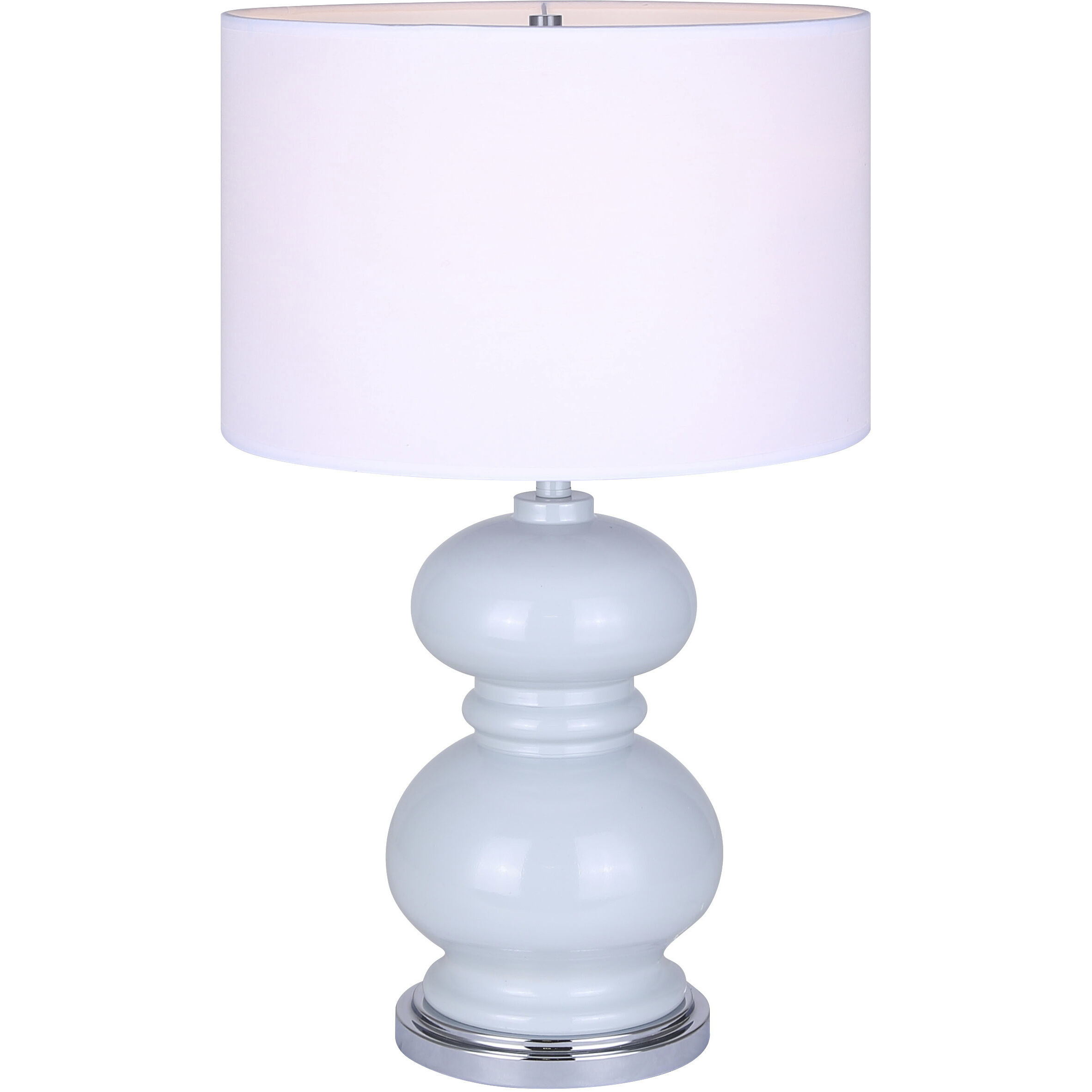 Biely 22.75 inch 100.00 watt Light Blue Table Lamp Portable Light