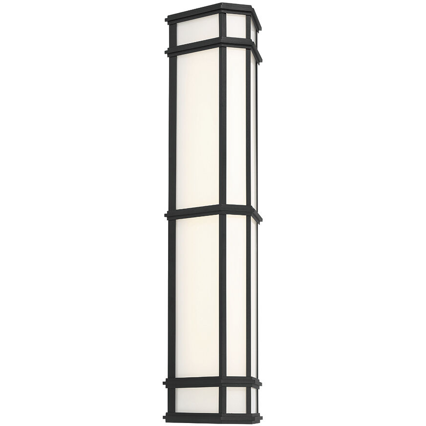 Monte 1 Light 29 inch Satin Black Outdoor LED Wall Sconce