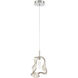 Norah 1 Light 5.5 inch Polished Nickel Standard Pendant Ceiling Light in Amber