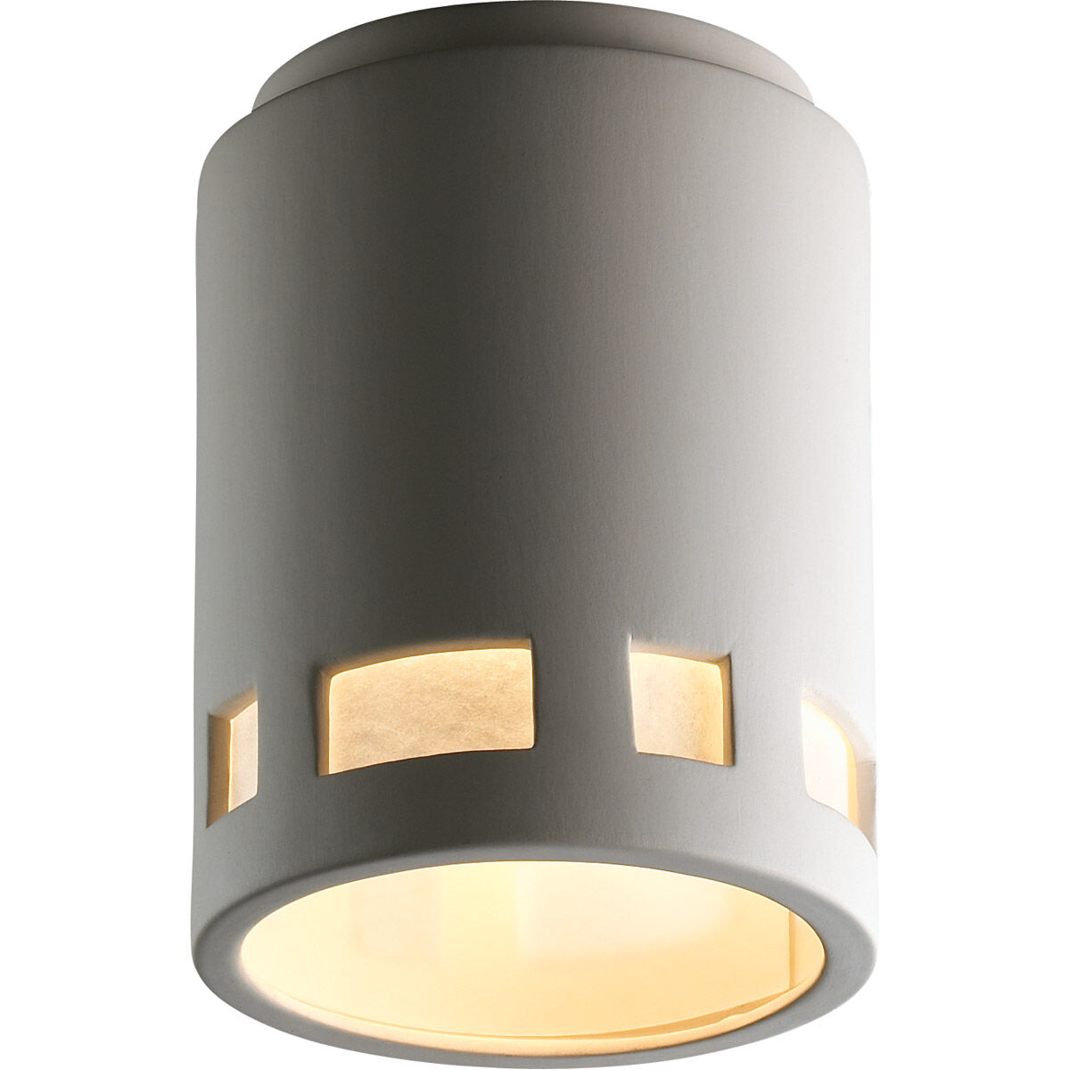 Radiance LED 7 inch Hammered Iron Flush-Mount Ceiling Light