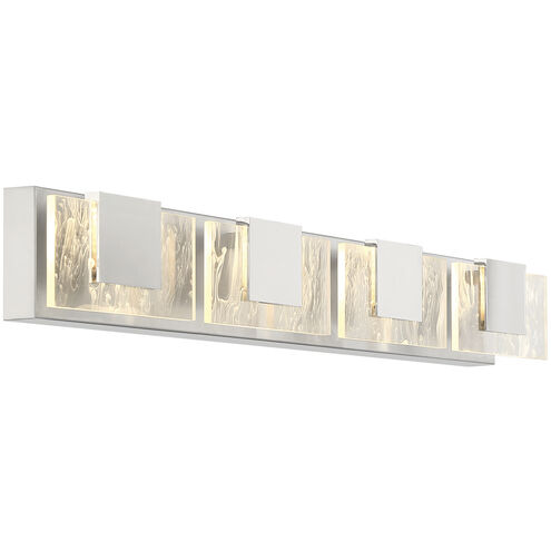 Kasha LED 37 inch Chrome Vanity Light Wall Light