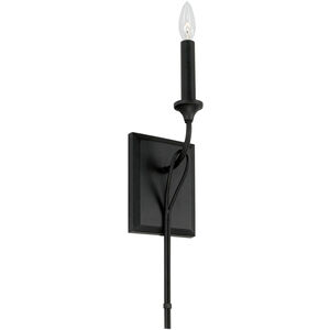 Bentley 1 Light 5 inch Black Iron Sconce Wall Light