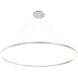 Spunto LED 61 inch Silver Chandelier Ceiling Light, Large