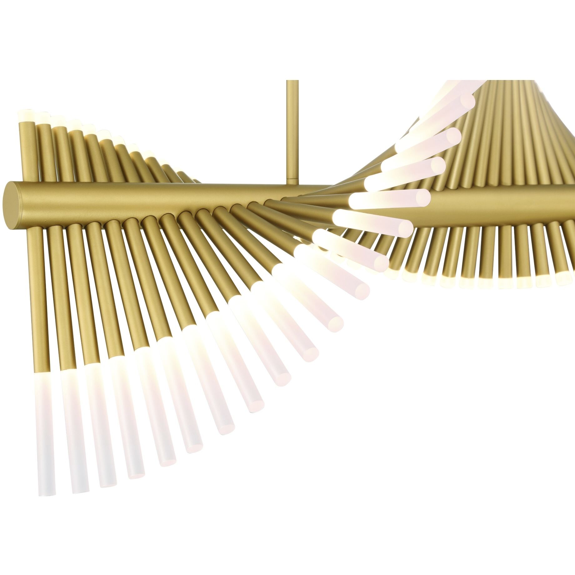 Voltik Linear Chandelier Ceiling Light in Gold