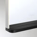 Serin 32 X 24 inch Satin Nickel-Black Mix LED Mirror in Satin Nickel/ Black