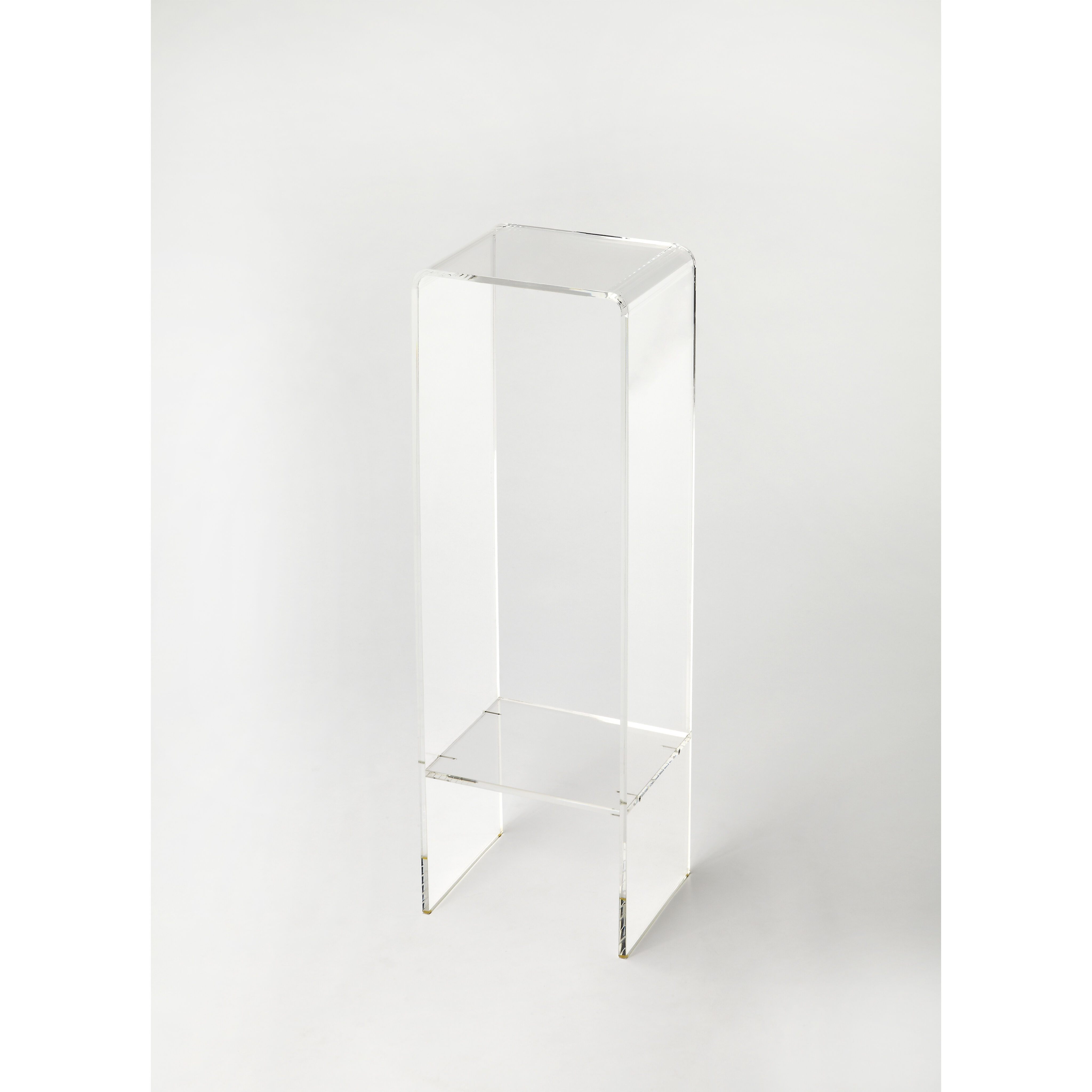 Butler Loft Crystal Clear Acrylic Clear Acrylic Pedestal & Planter