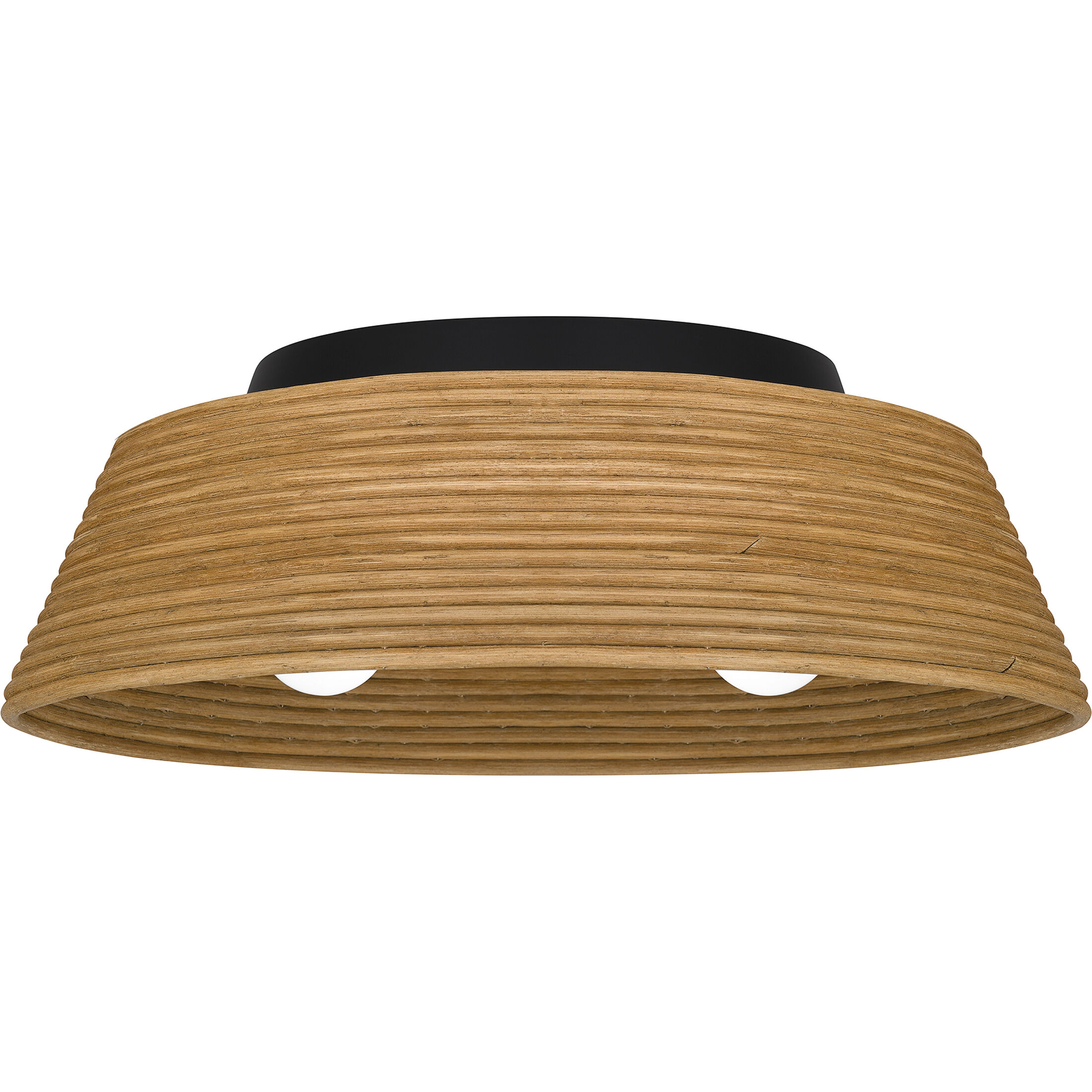 Zahara 3 Light 18.25 inch Matte Black Flush Mount Ceiling Light, Large