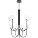 Iissa 10 Light 40 inch Black Chandelier Ceiling Light in Clear