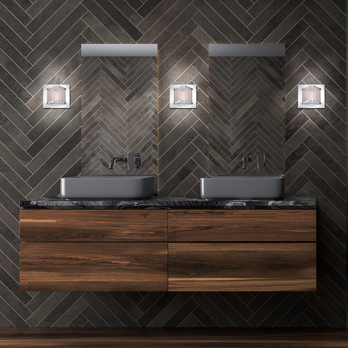 Belgroue LED 6 inch Chrome Wall Sconce Wall Light