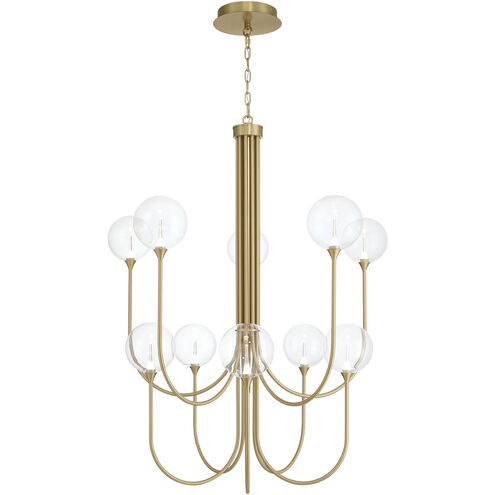Iissa 10 Light 40 inch Gold Chandelier Ceiling Light in Clear