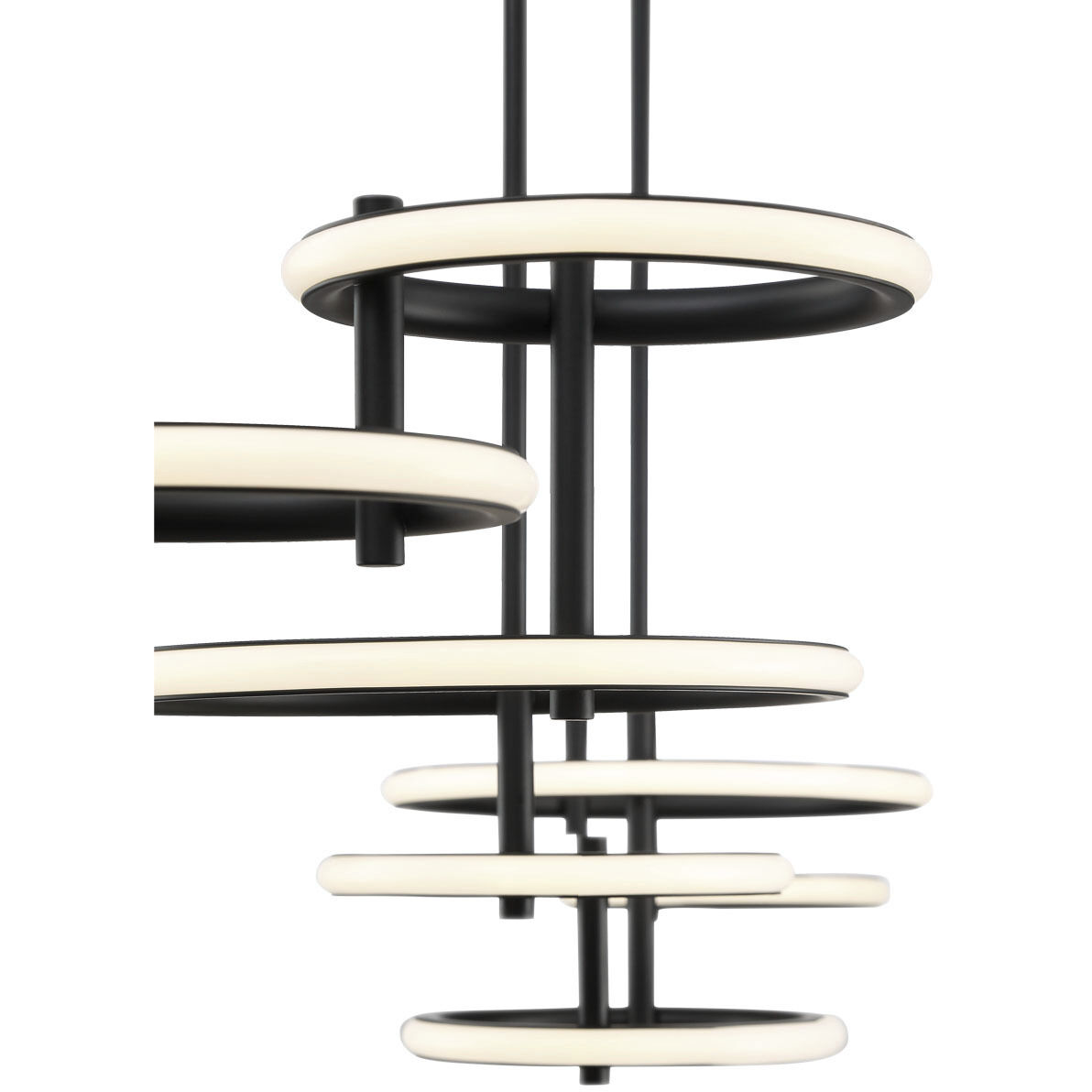 Giro LED 13.5 inch Black Chandelier Ceiling Light