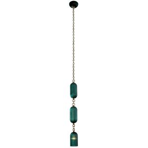 Verde 1 Light 4 inch Satin Brass Mini Pendant Ceiling Light