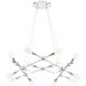 Manning LED 32 inch Chrome Chandelier Ceiling Light