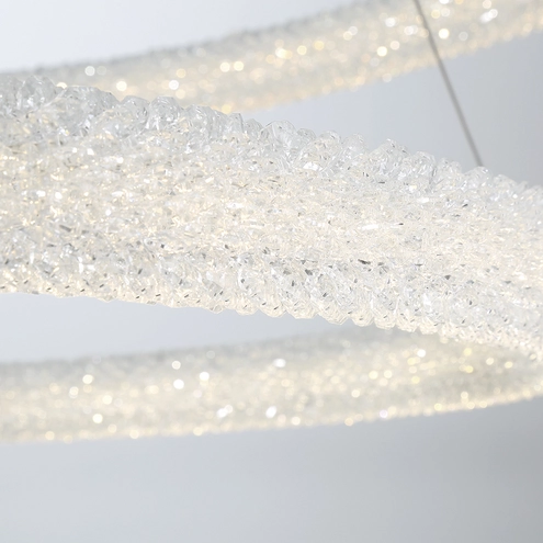 Led 60 Inches Eurofase 43927-012 Sassi LED 60 inch Chrome Chandelier Ceiling Light