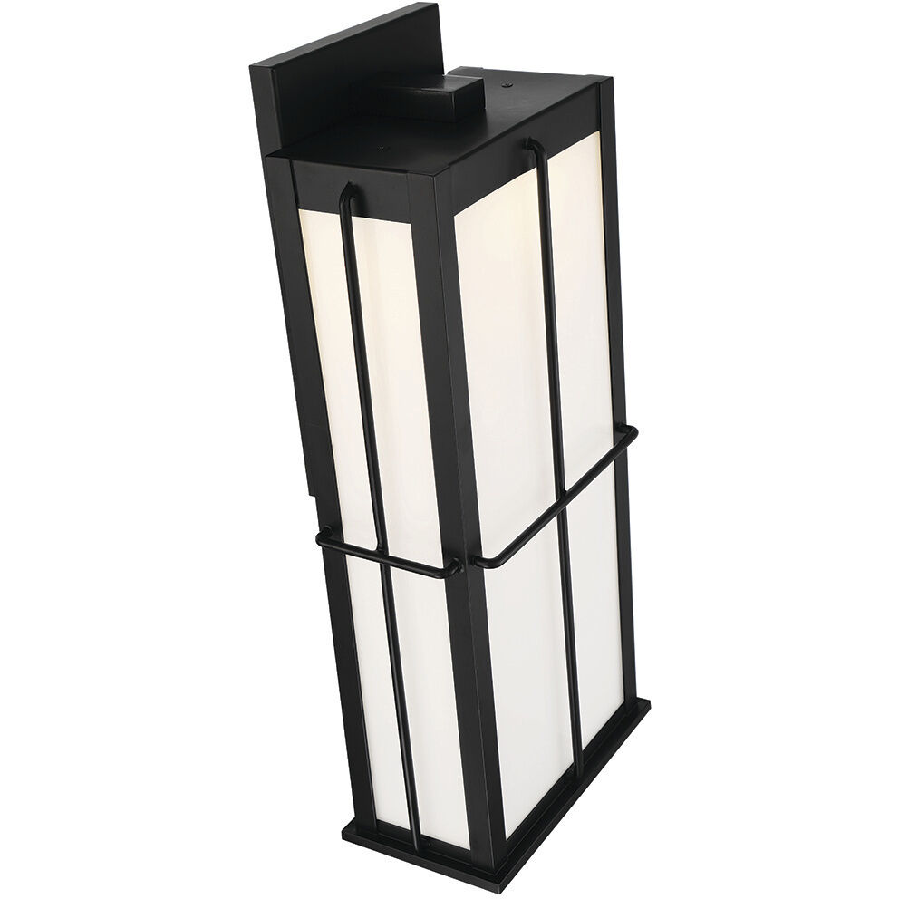 Bensa LED 23.75 inch Black Outdoor Wall Sconce