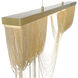 Tenda LED 3 inch Painted Brushed Black Chandelier Ceiling Light