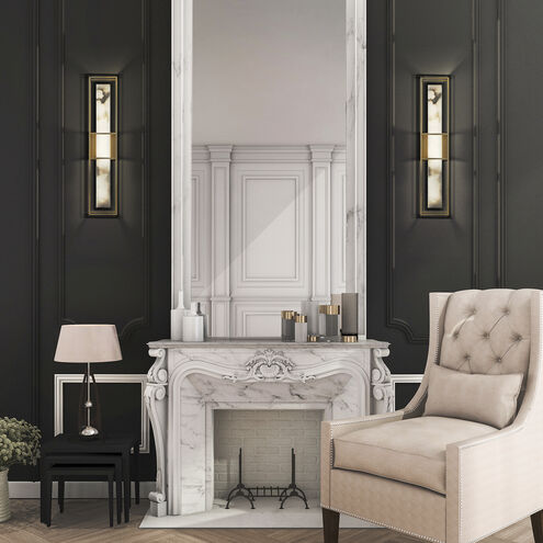 Blakley LED 24 inch Gold Outdoor Wall Sconce, Both Indoor/Outdoor