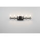 Albany LED 26.5 inch Silver and Black Vanity Light Wall Light
