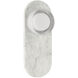 Sternn LED 15 inch Marble White Outdoor Wall Sconce in Clear Wave