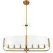 Campisi 8 Light 16.5 inch Gold Chandelier Ceiling Light