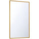 Cerissa 54 X 32 inch Gold Mirror