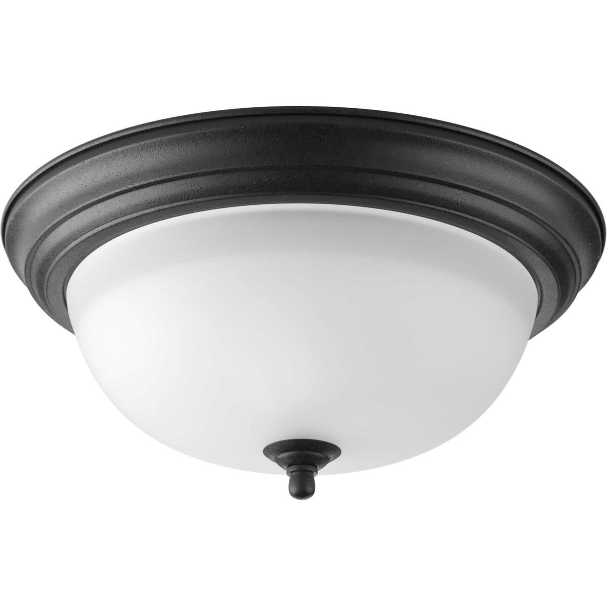 Adelmo 2 Light 13.25 inch Forged Black Flush Mount Ceiling Light