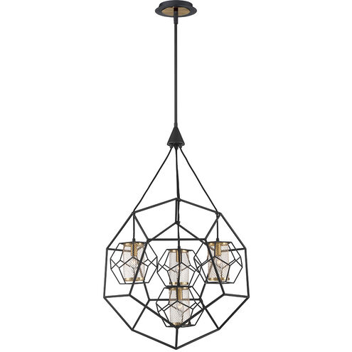 Bettino 4 Light 24 inch Black Chandelier Ceiling Light