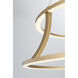 Cadoux LED 30 inch Gold Chandelier Ceiling Light
