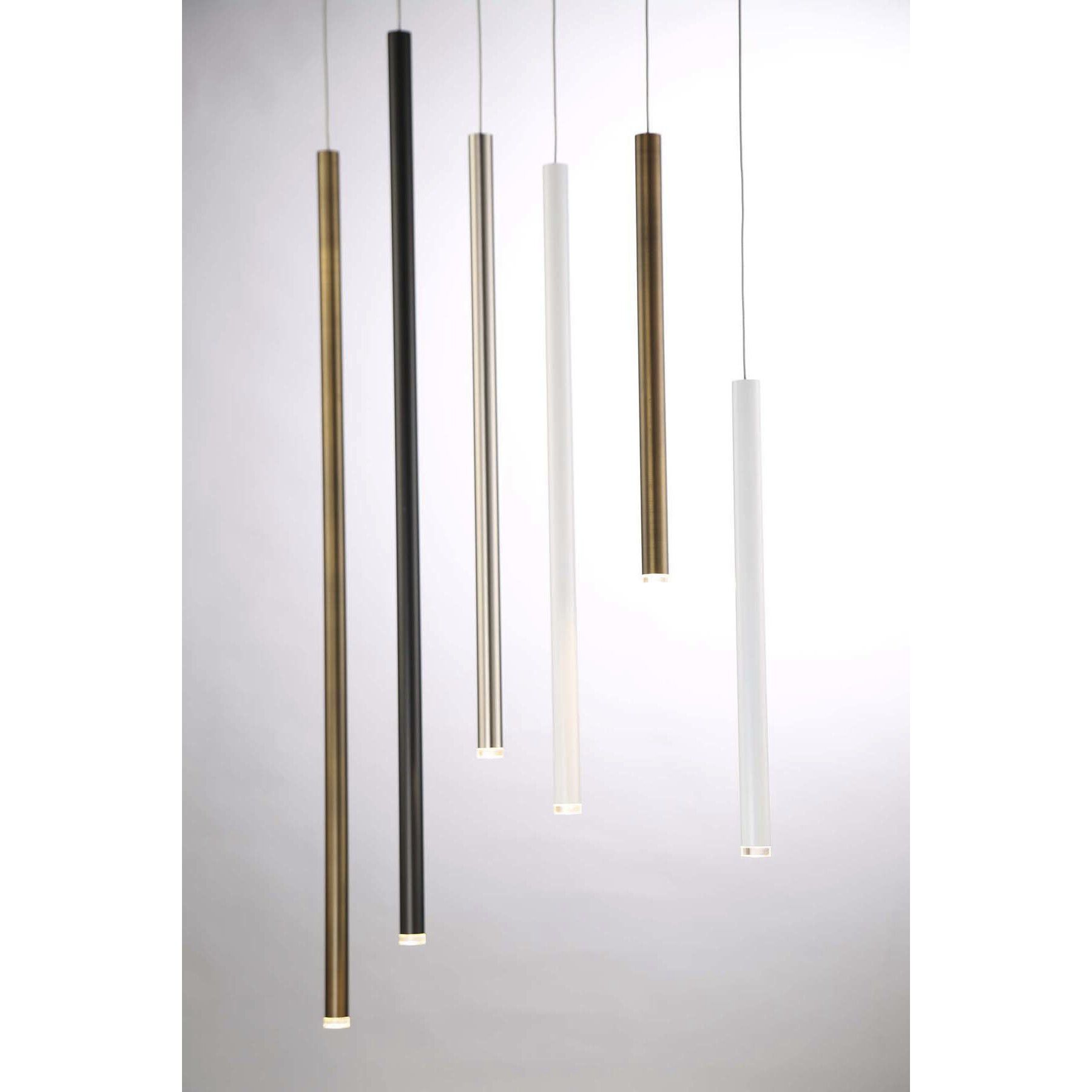 Navada LED 1 inch Satin Nickel Pendant Ceiling Light, Large