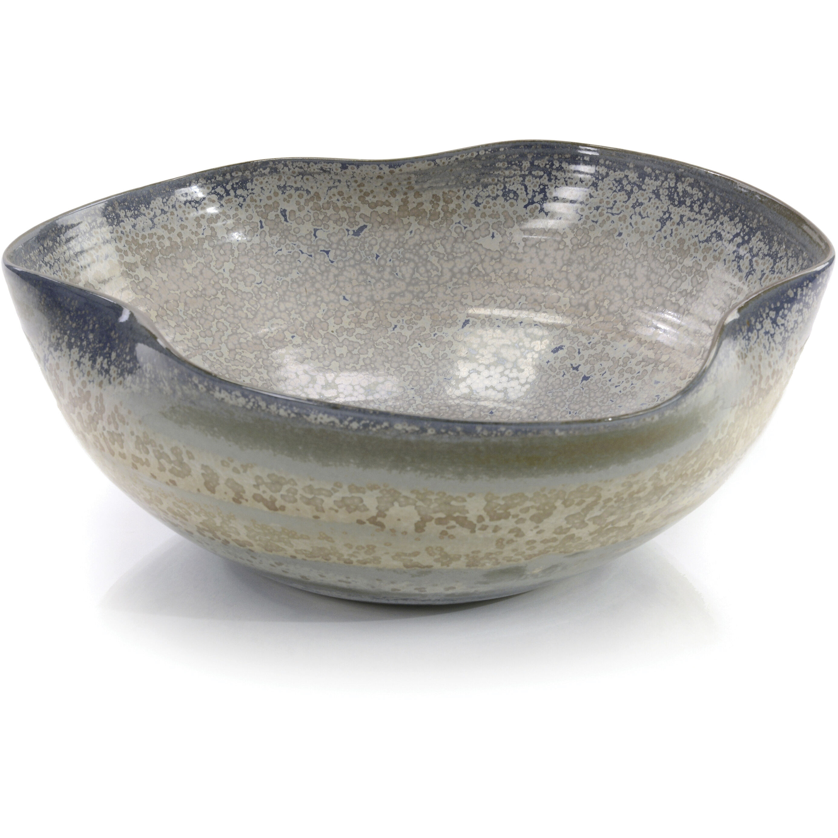 Floating In A Foam Of Teal Shapely Bowl