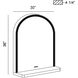 Serin 36 X 30 inch Satin Nickel-Black Mix LED Mirror in Satin Nickel/ Black