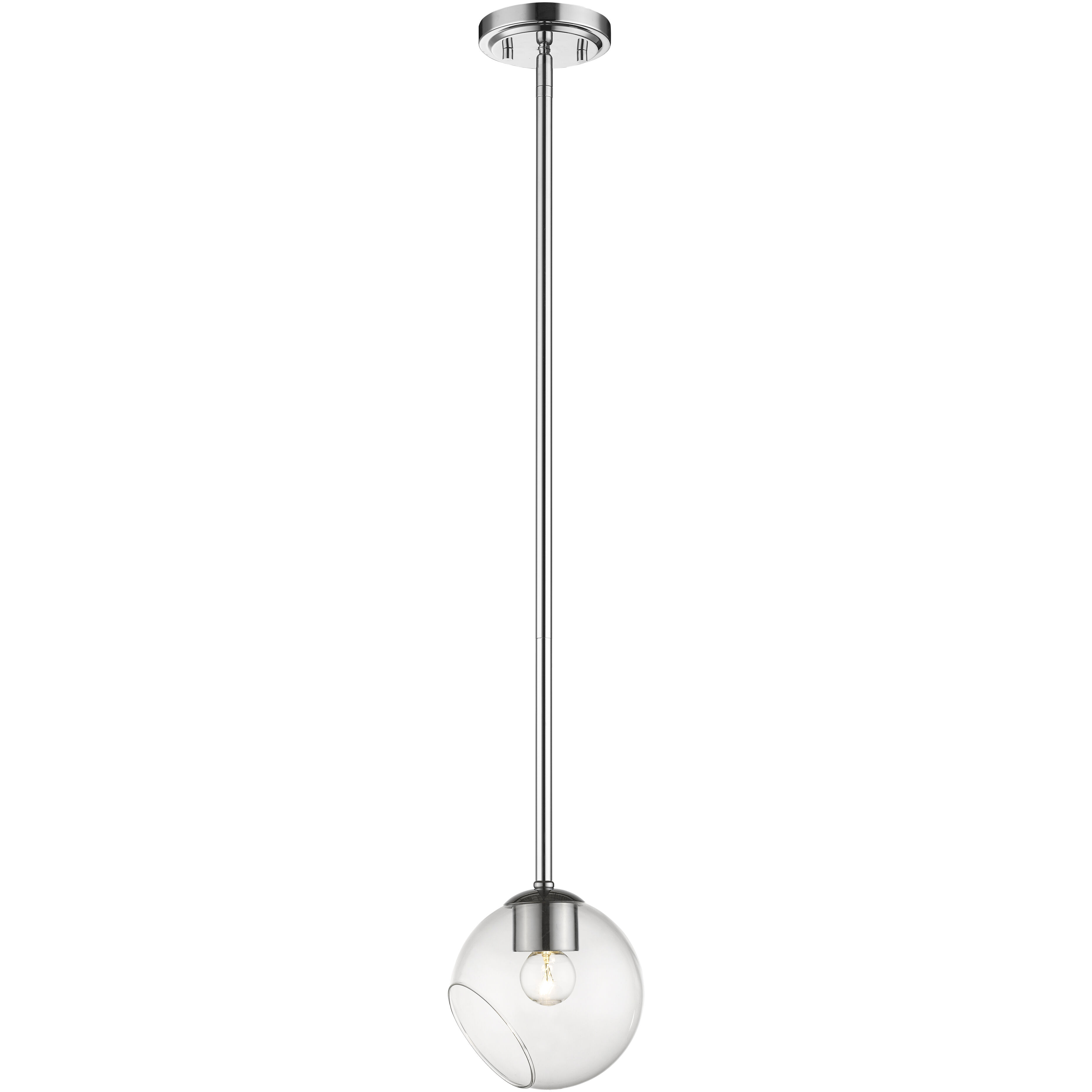 Marquee 1 Light 5.7 inch Chrome Pendant Ceiling Light
