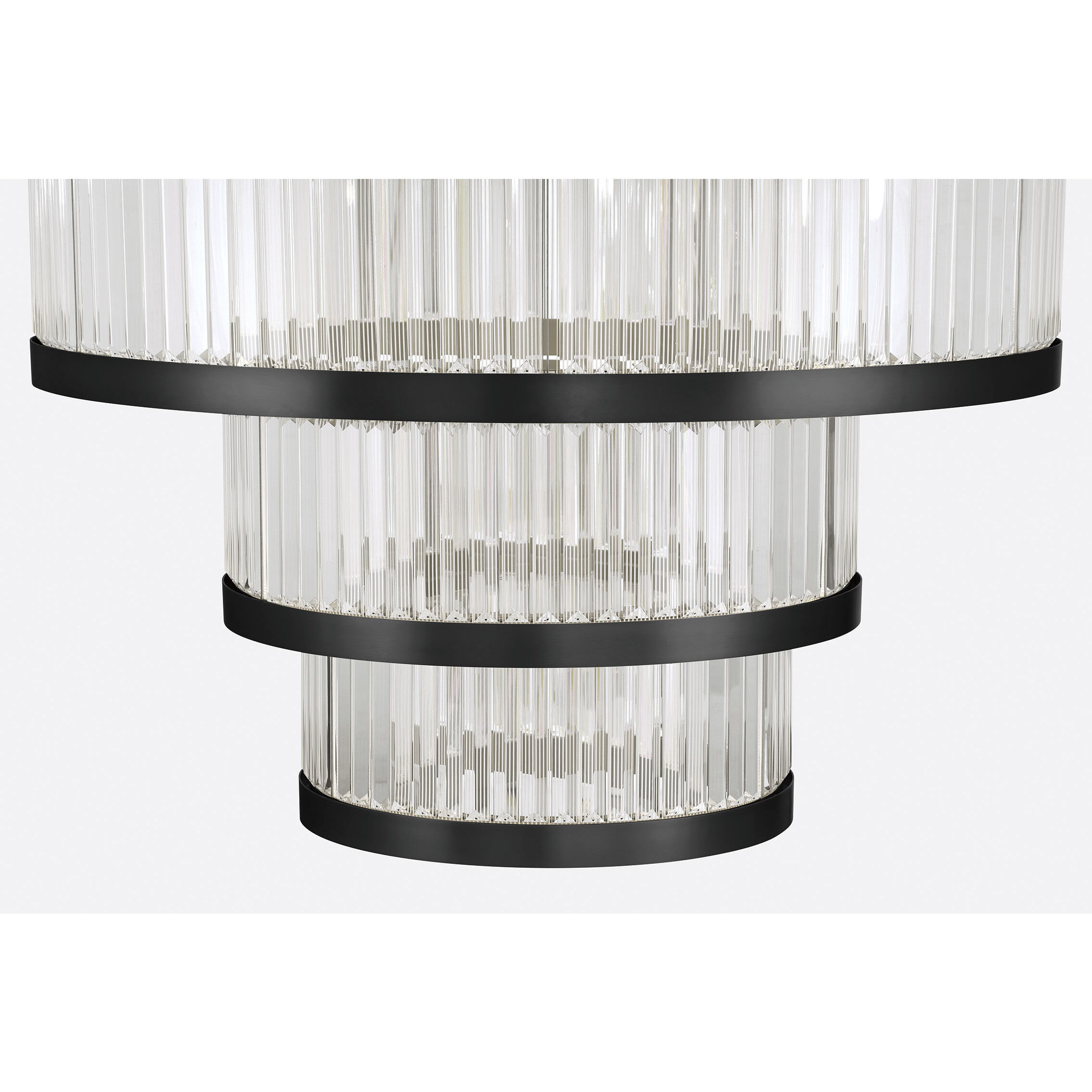 Empra LED 47.25 inch Matte Black Grand Chandelier Ceiling Light