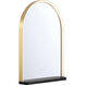 Serin 32 X 24 inch Gold-Black Mix LED Mirror in Gold and Black